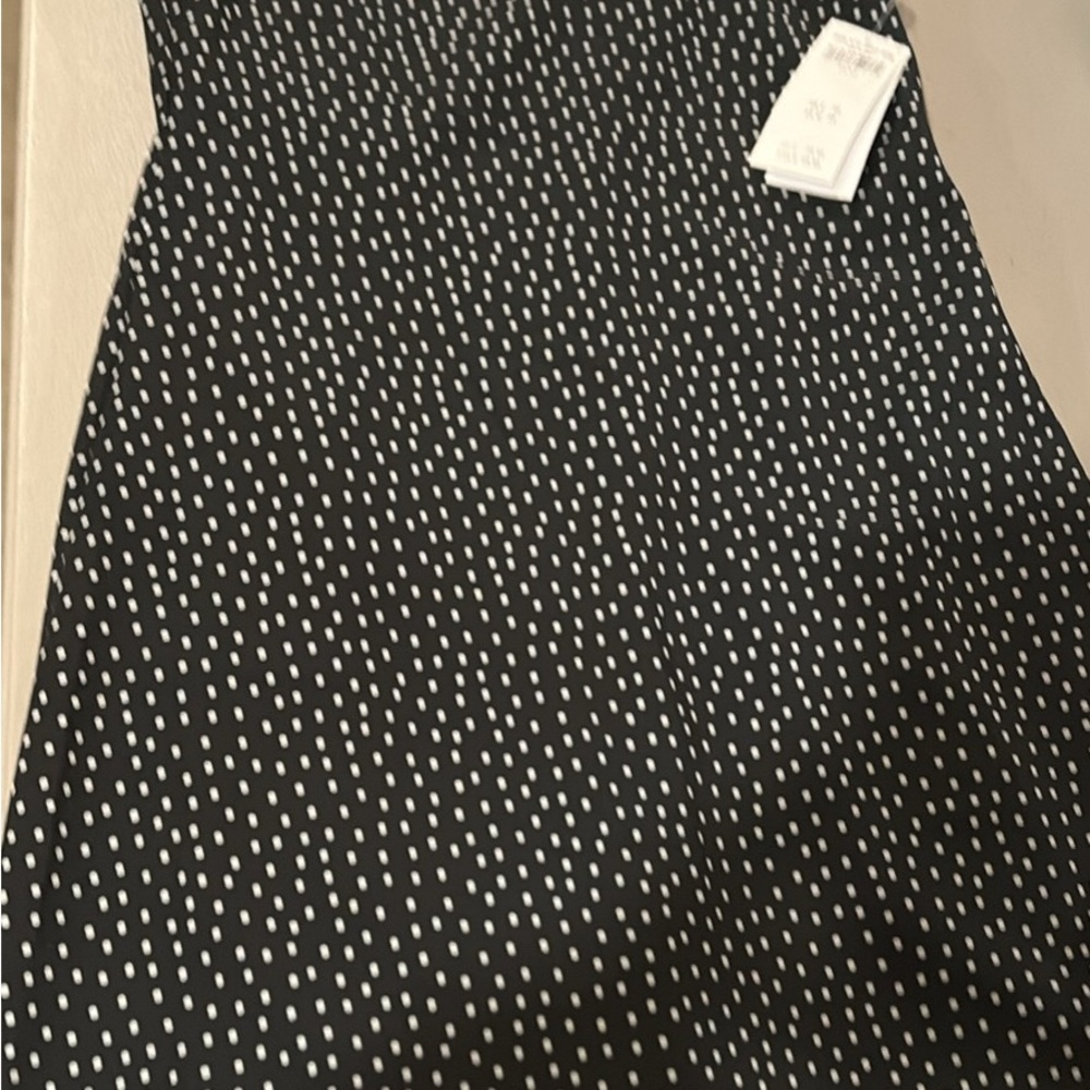 Black and White Polka Dot Skirt
